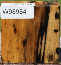 Load image into Gallery viewer, Wormy Black and White Ebony Bowl Blank